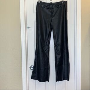 Tiger Mist Kittie Wide Leg Faux Leather Pants Black Size XL